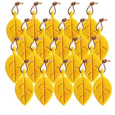 LIVINGiF 樹葉造型防關門門擋 黃色, 20個