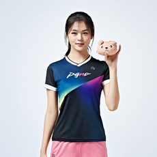 peggynco 女款運動短袖圓領圖案T恤 RT-2043