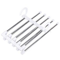 葉子小舖 不鏽鋼魔術晾衣架, 白色