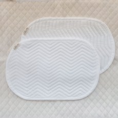 AiRabbit 嬰幼兒雙面吸汗墊 寶寶枕頭 無固定帶, 1個, Duraron 鋸齒紋