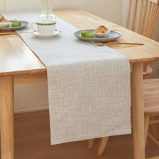 바른리빙 린넨 테이블러너, 베이지, 1개, 30 x 210 cm