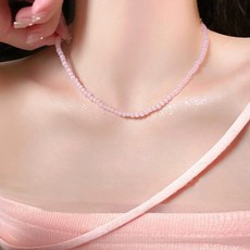 젤루나 여성용 비즈 구슬 볼 레이어드 목걸이 M-76