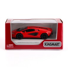 KiNSMAR Lamborghini Countach LPI 800-4 壓鑄模型車, 紅色, 1個