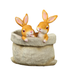 動物角色道具室內裝飾籃 YT_RA234, 兔子, 1個
