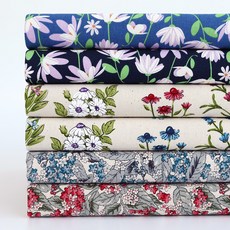 Chouchouroum 碎花牛津布料 6件組 SH-334, #4+#3+#6+#2+#5+#1, 1套