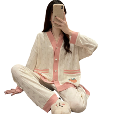 Putria 孕婦可愛簡約睡衣套裝