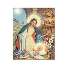ADICO 帆布DIY數字油畫 耶穌誕生 40 x 50 cm, 混合色, 1個