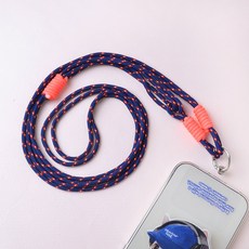 메르시밴드 로프 휴대폰 크로스 스트랩, 데일리 네이비, 1개