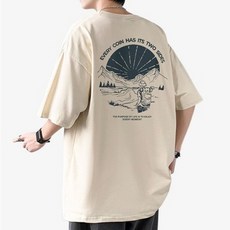 JTL 男款 寬鬆版型 印花 短袖 T恤