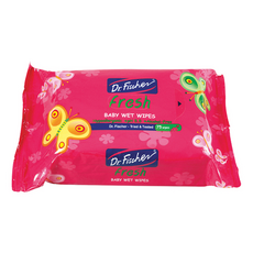 Dr.Fischer 費雪博士 流行寶貝濕紙巾, 75張,嬰幼保養品領導品牌, 1包