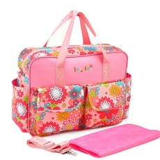 insular 茵秀麗 印花大容量2way手提包, 粉色