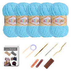 alize 毛線DIY工具組 5球, 1套, 364天藍