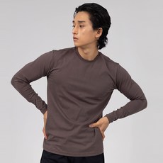 엘런아시 남성용 머슬핏 긴팔 티셔츠