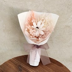 아스파시아 프리저브드 힐플라워 성묘꽃다발, 화이트(사랑과 기억으로 함께), 1개