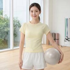 INFIOUS 女款緊身運動皮拉提斯瑜珈T恤 I263-0356