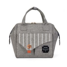 外出鈕扣斜背包, 灰色