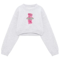 ezy studio 女款Pinky Bear短版柔軟大學T