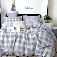 FOCA 韓風設計100%精梳純棉4件式兩用被床包組