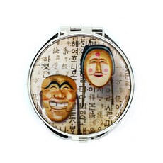 Pa&Ca Korea 高級螺鈿手拿鏡, 1個, 河回面具2