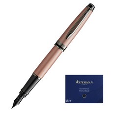 WATERMAN 專家 RT 鋼筆 + 墨盒, F, 金屬玫瑰