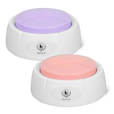 DING DONG PET 寵物可錄音按鈴訓練器 2入組, 粉紅色, 紫色, 1組