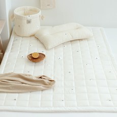 ChezBebe 小熊刺繡絲質床墊, 比熊犬款