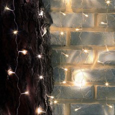 Dometopia 附電源插孔 可連接透明線 LED冰柱燈 暖色 Genie燈泡 150燈 2m, 1個