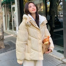 피어니스트 여성용 후디 이중 패딩 점퍼