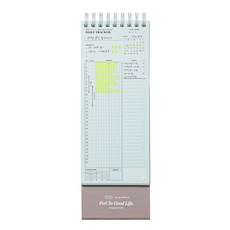 PLEPIC Press Check Planner Tall Perpetual 類型, 每日追踪器