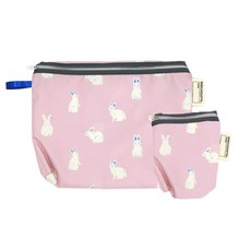 베베슈에뜨 유아용 방수 약 + 기저귀 파우치 세트, 래빗