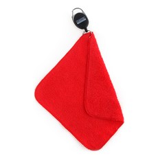 kaxiyagolf 伸縮繩棉質高爾夫球巾, 紅色, 1個