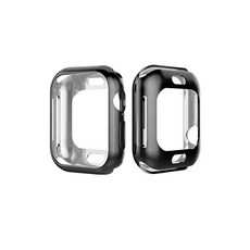 4YOU Apple Watch TPU保護殼 40mm, 黑色的, 1個