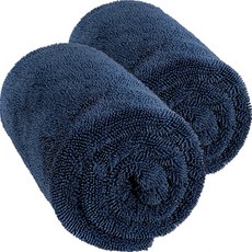 dolbi way 雙面麻花擦車巾 特大款 900 x 820 mm, 海軍藍, 2個