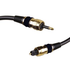 DIOPTEC Just Link 數位音訊光纖線 角對圓 3m, 黑色, 1個