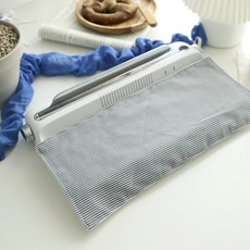 CASA VERDE Heris 條紋布質鍵盤防塵套 無數字鍵盤款, 黑色