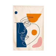 藝術印花門簾, A款