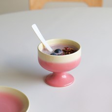 Adam Fog迷你碗 April, 火烈鳥光澤+黃色光澤, 1個