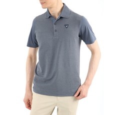 透氣孔四向彈力高爾夫短袖翻領T恤 YRMB3202