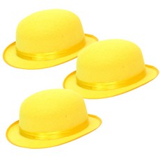 派對音樂帽, 黃色, 3個