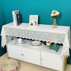 Homeflow 附流蘇薄款透視蕾絲桌旗, 米色, 60 x 240 cm