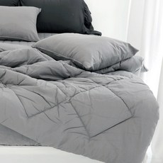 SCOHOME Happy Series素色衍縫棉質寢具組