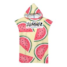 셀레네 후르츠 썸머 후드 비치타월 75 x 110 cm, A11, 1개