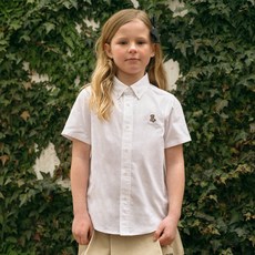 MaritheFrancoisGirbaud 兒童 ENFANT 短袖牛津襯衫