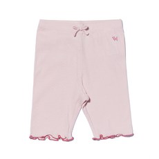 BLUEDOG baby 童款花朵刺繡羅紋緊身褲