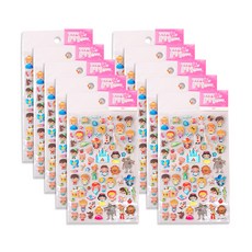 스튜디오에잇 반짝반짝 물방울 스티커, 동화, 10개