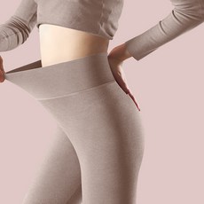 The Syrup 女性用保暖舒適柔軟高腰刷毛內搭褲 B