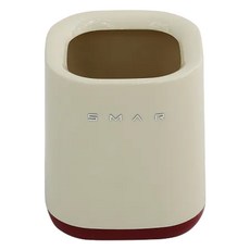 FAmILyLIFE 生活 輕奢風潤色方形垃圾桶 A-416-W, 低調白