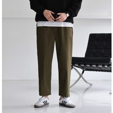 EV CLOSET 男士棉質彈性鬆緊帶錐形寬褲 6080-1