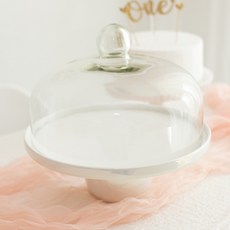 蛋糕架+玻璃圓頂罩, 混色, 1組