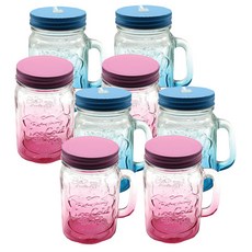 彩色梅森飲水尺吸管型隨機發貨500ml x 4p+密封500ml x 4p, 1組